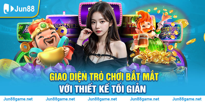 Giao diện trò chơi bắt mắt với thiết kế tối giản